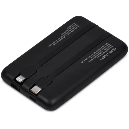Swiss Cougar Phoenix Fast Charge 22.5W Power Bank - 10000mAh Black Bottom